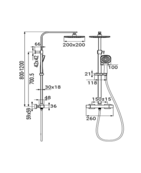 Shower system Laguna