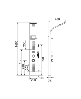 Shower panel Kangoo