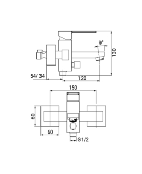 Bath mixer Diana series