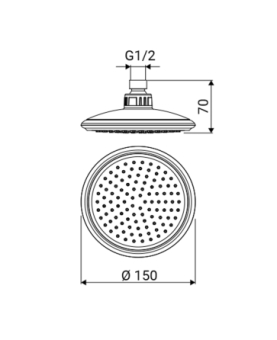 Shower head Round