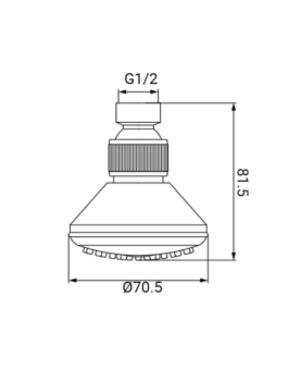 Shower head Ø 7 cm