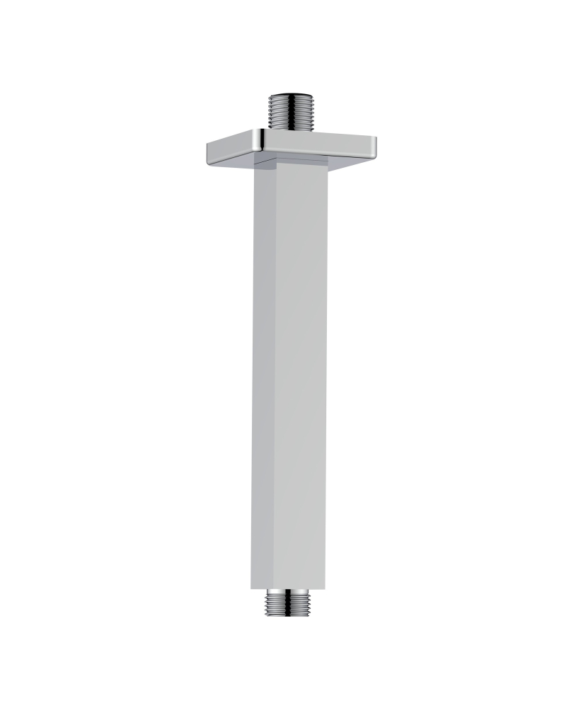 Shower arm square 20 cm ceiling-mounted