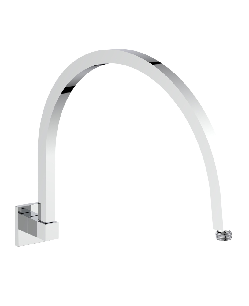 Shower arm swivel square