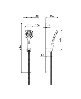 Shower rail set Enea