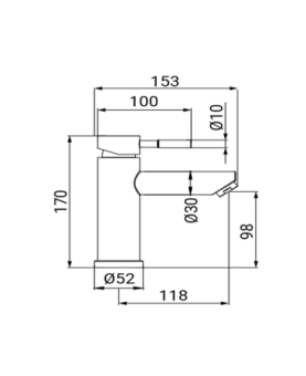 Miscelatore lavabo serie Antea