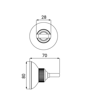 Support douchette rond réglable