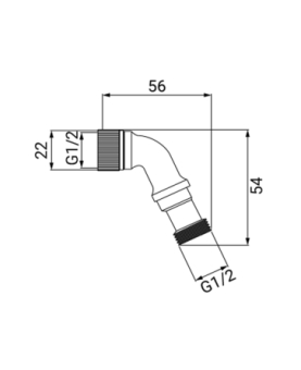 Shower elbow connection