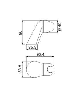 Adjustable wall holder for shower sets